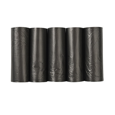 100 buc. Saci de gunoi cu gură plată, groși, mari, de unică folosință, 5 role, saci de gunoi din plastic