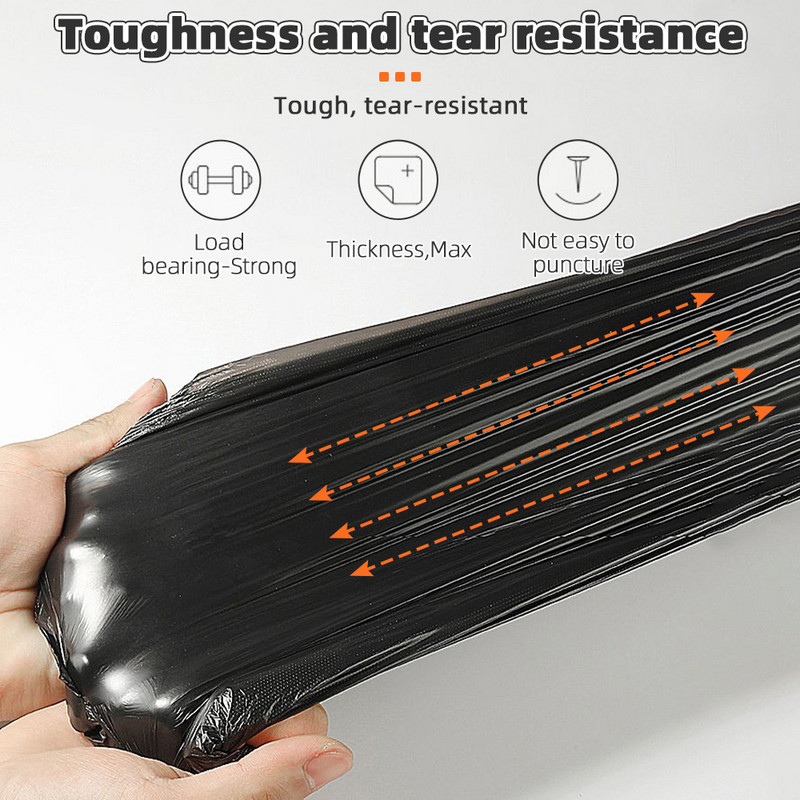 1/2/3 tekercs Szemeteszsákok Vastag Kényelmes Környezetbarát Műanyag Szemeteszsákok Eldobható műanyag zacskók Szemeteszsákok Konyha Háztartás