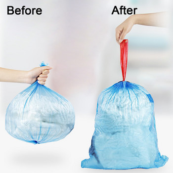 Торби за боклук с удебелено въже Ръчни големи торби за боклук за еднократна употреба Торби за боклук на едро Опазване на околната среда Търговия на едро