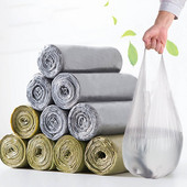 30Pcs Thicken Trash Bags Roll Σακούλες απορριμμάτων μιας χρήσης Τσάντα απορριμμάτων Τσάντα αποθήκευσης σκουπιδιών Οργανωτής σκουπιδιών οικιακού γραφείου
