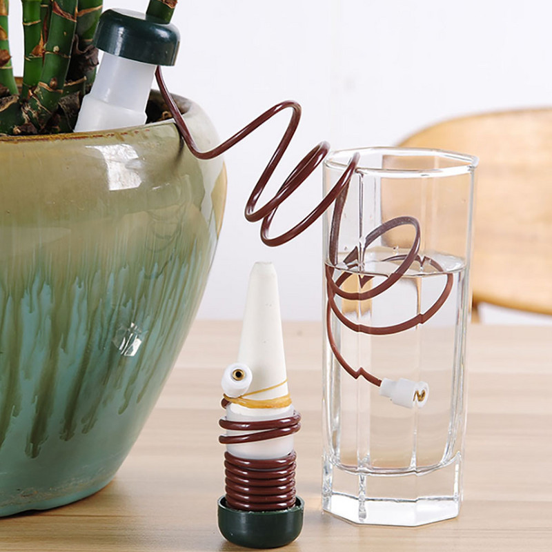 2-4 db kerámia automata csepegtető öntöző szalag szög beltéri virágcseréphez, automatikus csepegtető öntözőrendszer