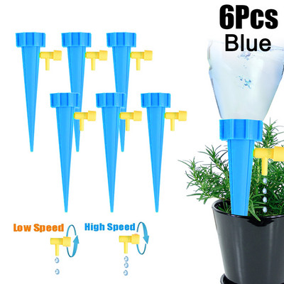 Автоматичен инструмент за капково напояване 3/6/12/18PCS Spike Автоматичен комплект за поливане на градински цветя за растения Регулируемо устройство за самонапояване на вода
