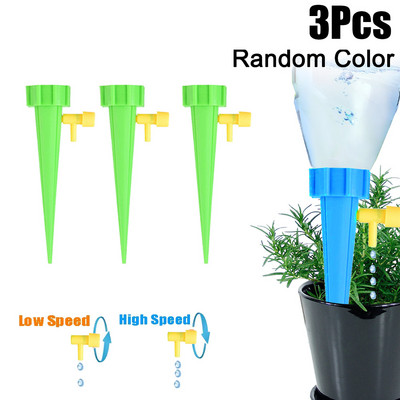 Автоматичен инструмент за капково напояване 3/6/12/18PCS Spike Автоматичен комплект за поливане на градински цветя за растения Регулируемо устройство за самонапояване на вода