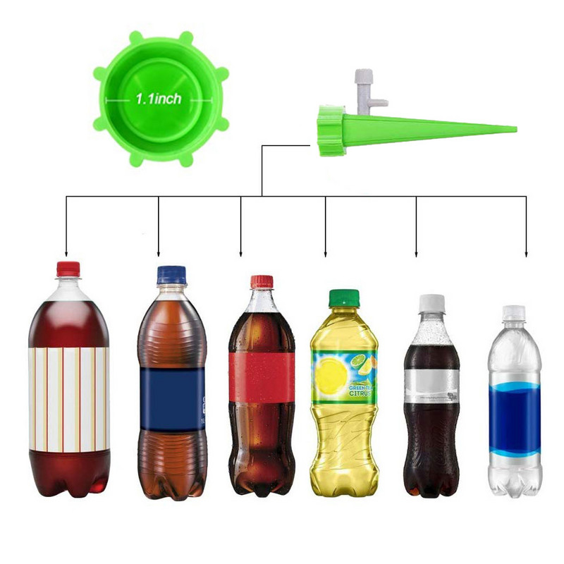 Автоматичен инструмент за капково напояване 3/6/12/18PCS Spike Автоматичен комплект за поливане на градински цветя за растения Регулируемо устройство за самонапояване на вода