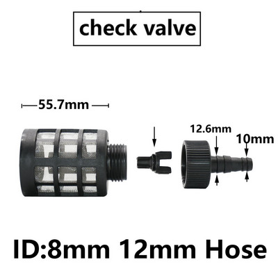 8/10/12/13 mm-es tömlőcső szűrő autómosó kerti öntözés szűrők permetező szivattyú szűrő háló szűrő visszacsapó szelep
