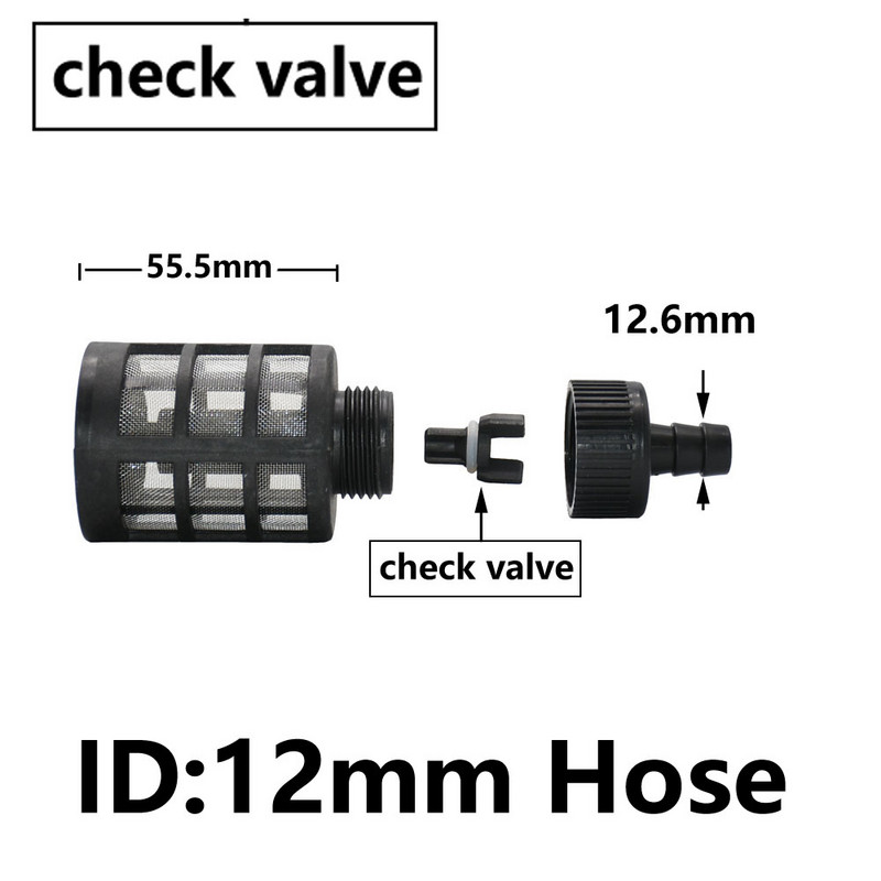 8/10/12/13 mm-es tömlőcső szűrő autómosó kerti öntözés szűrők permetező szivattyú szűrő háló szűrő visszacsapó szelep