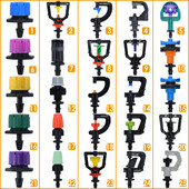 SPRYCLE 1/4`` Hose Watering Spray Sprinkler Emitters Drip Irrigation Garden for 4/7mm Connector Stake Dripper Rotating Nozzle