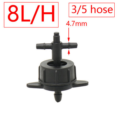 Irrigation 2L/4L/8L Stipper σταθερής ροής με 2/4-Way Cross Connector Agriculture Drip Irrigation Drip Arrow Connector 10Sets