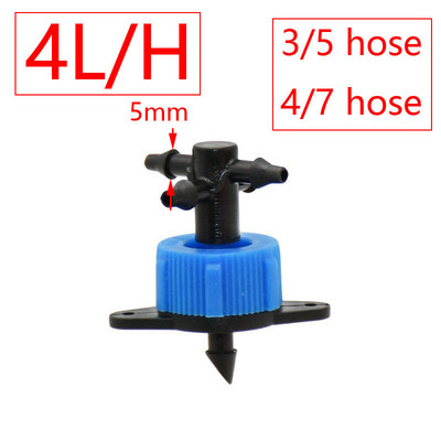 Irrigation 2L/4L/8L Stipper σταθερής ροής με 2/4-Way Cross Connector Agriculture Drip Irrigation Drip Arrow Connector 10Sets