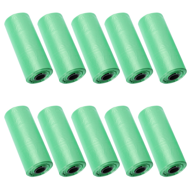 10 tekercs babadolgok, kutyasétáltató eldobható szemeteszsákok tárolására szolgáló pelenkák szemeteszsákok zsákok