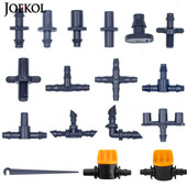 Kerti öntöző csatlakozók szöges, dupla póló könyök csepegtető nyíl keresztes csatlakozó öntözési szerelvény 3/5 4/7 mm-es tömlőhöz