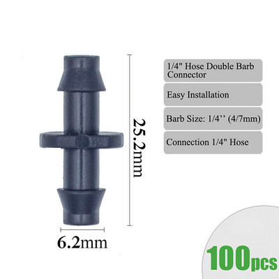 Kerti öntöző csatlakozók szöges, dupla póló könyök csepegtető nyíl keresztes csatlakozó öntözési szerelvény 3/5 4/7 mm-es tömlőhöz