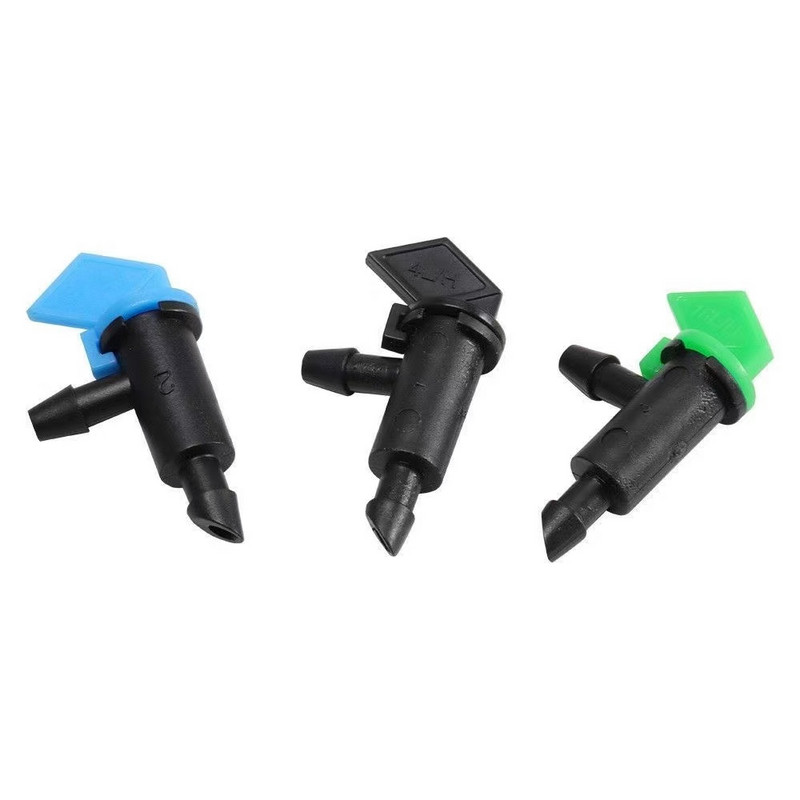 50db 4/7mm-es állítható mikro csepegtető szórófej Emitter Garden Flag öntöző csepegtető az udvari üvegházas kerti öntözőrendszerhez