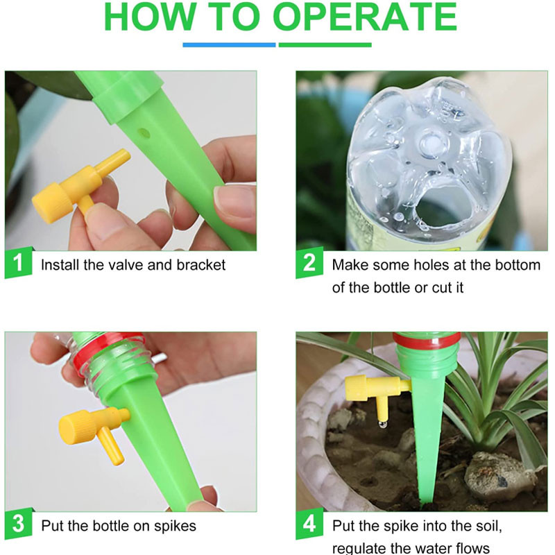 Automatikus csepegtető öntöző öntözőrendszer Önöntöző készletek csepegtető tüske készletek kerti háztartási növények virágok automatikus öntöző eszközök