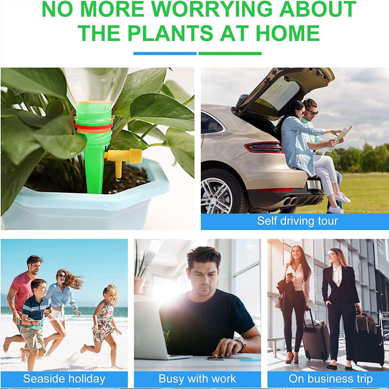 Automatikus csepegtető öntöző öntözőrendszer Önöntöző készletek csepegtető tüske készletek kerti háztartási növények virágok automatikus öntöző eszközök