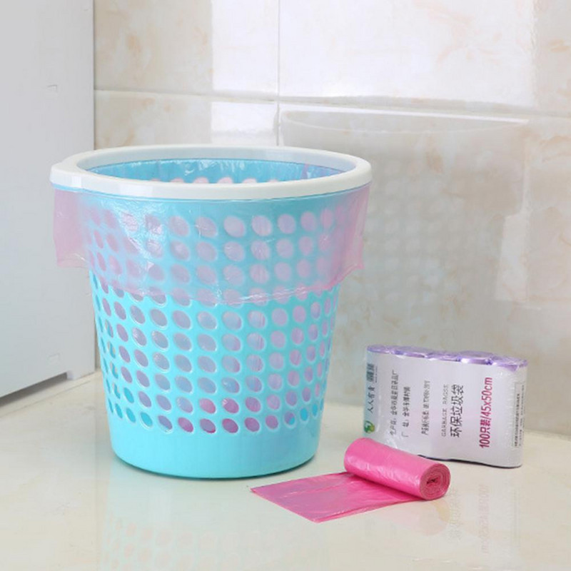 5 tekercs eldobható otthoni irodai hulladék szemetes tartó tasak szemetes zsákok háztartási kellékek vastagított szemetes zsák