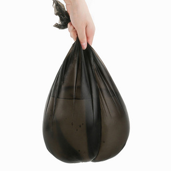 5 ролки Домакинска торбичка за боклук за еднократна употреба Удебелени торби за боклук Цветна кухня Баня Съхранение Торби за боклук Черна найлонова торбичка
