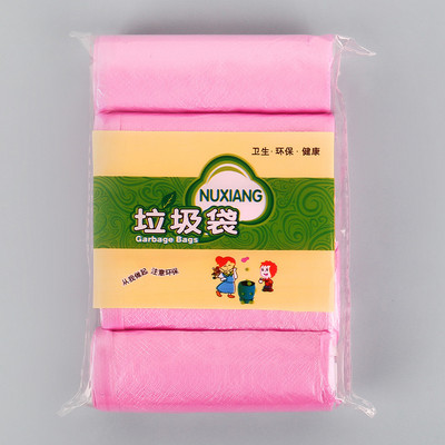 5 tekercs háztartási eldobható szemetes zacskó Vastag szemeteszsákok Színes Konyha Fürdőszoba Tárolás Szemeteszsákok Fekete műanyag zacskó