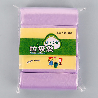 5 tekercs háztartási eldobható szemetes zacskó Vastag szemeteszsákok Színes Konyha Fürdőszoba Tárolás Szemeteszsákok Fekete műanyag zacskó