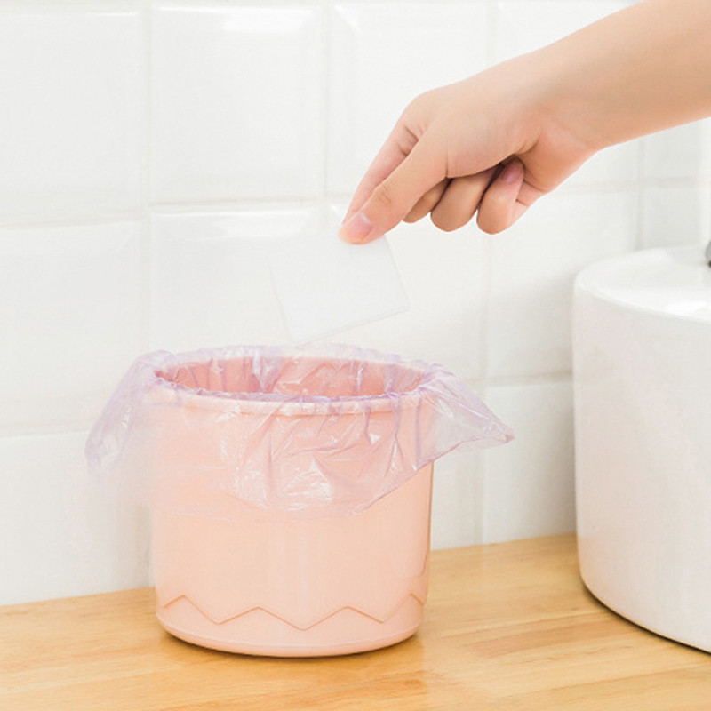 30db/tekercs Vastag asztali kis szemeteszsákok Háztartási autós mini eldobható műanyag szemeteszsákok szemeteszsákok