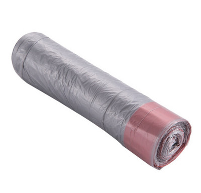 Háztartási hordozható megvastagított szemeteszsák húzózsinórral záródó konyhai szemetes zsák eldobható nagy szuper teherbíró