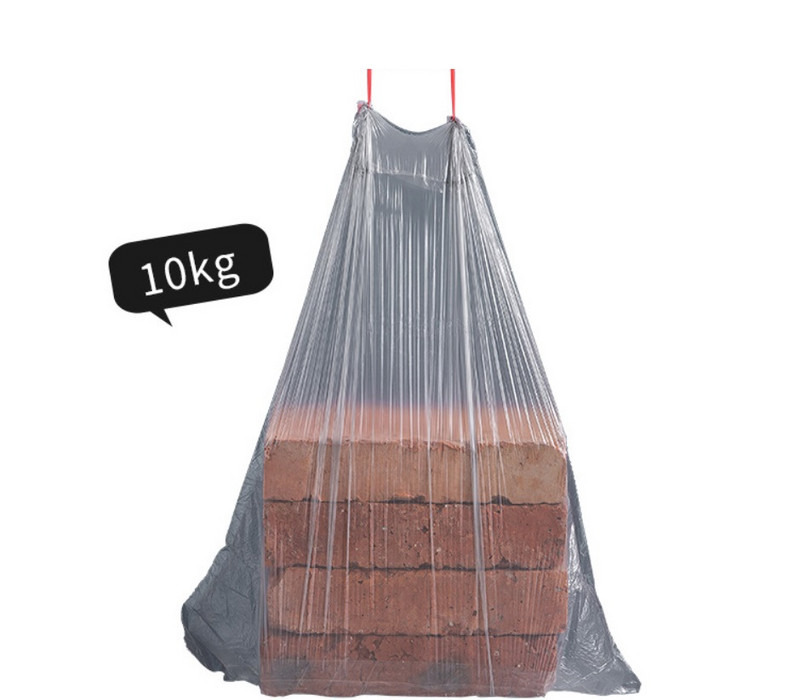 Háztartási hordozható megvastagított szemeteszsák húzózsinórral záródó konyhai szemetes zsák eldobható nagy szuper teherbíró