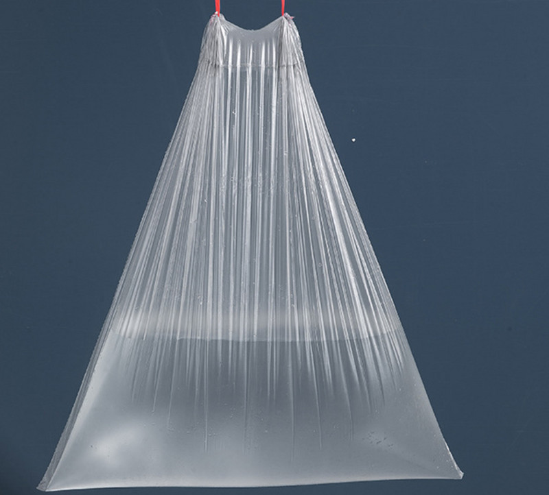 Háztartási hordozható megvastagított szemeteszsák húzózsinórral záródó konyhai szemetes zsák eldobható nagy szuper teherbíró