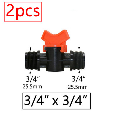 Μινιατούρες βαλβίδας ζεύξης Garden Tap για 4/7mm 3/8 10/16/20/25mm Εύκαμπτος σωλήνας Garden Irigation Pipe Pipe Barb