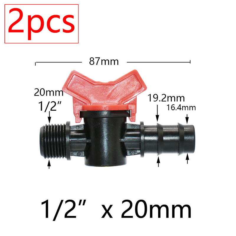 Kerti csap miniatűr csatlakozó szelep csatlakozók 4/7mm 3/8 10/16/20/25mm tömlő Kerti víz öntözőcső adapter szár