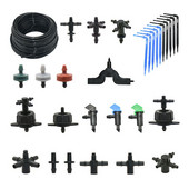 Garden 2L 4L 8L Dripper 1/8" 1/4" Dropper Watering Fitting 2/4-Way Pipe Water Connector 4/7mm 3/5mm Hose Bend Arrow Emitter
