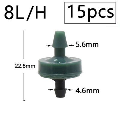 Garden 2L 4L 8L Dripper 1/8" 1/4" Dropper Watering Fitting 2/4-Way Pipe Water Connector 4/7mm 3/5mm Hose Bend Arrow Emitter