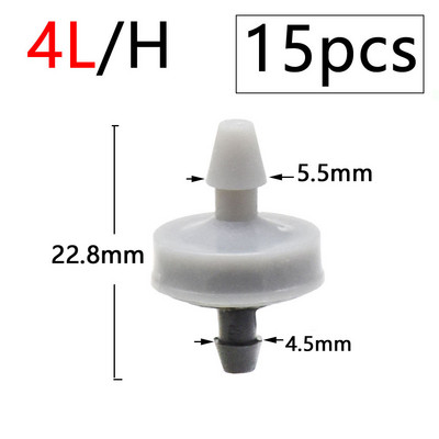 Garden 2L 4L 8L Dripper 1/8" 1/4" Dropper Watering Fitting 2/4-Way Pipe Water Connector 4/7mm 3/5mm Hose Bend Arrow Emitter