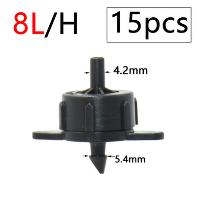 Garden 2L 4L 8L Dripper 1/8" 1/4" Dropper Watering Fitting 2/4-Way Pipe Water Connector 4/7mm 3/5mm Hose Bend Arrow Emitter
