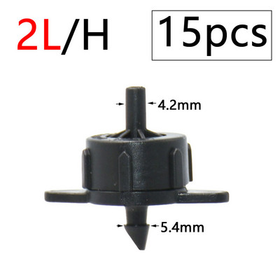 Garden 2L 4L 8L Dripper 1/8" 1/4" Dropper Watering Fitting 2/4-Way Pipe Water Connector 4/7mm 3/5mm Hose Bend Arrow Emitter