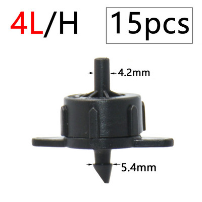 Garden 2L 4L 8L Dripper 1/8" 1/4" Dropper Watering Fitting 2/4-Way Pipe Water Connector 4/7mm 3/5mm Hose Bend Arrow Emitter