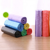 5 tekercs = 1 csomag eldobható szemeteszsák sűrítő háztartási tisztítóhely törött típusú eldobható konyhai fekete műanyag zacskó