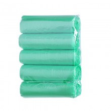 5 tekercs = 1 csomag eldobható szemeteszsák sűrítő háztartási tisztítóhely törött típusú eldobható konyhai fekete műanyag zacskó