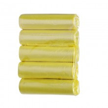 5 tekercs = 1 csomag eldobható szemeteszsák sűrítő háztartási tisztítóhely törött típusú eldobható konyhai fekete műanyag zacskó