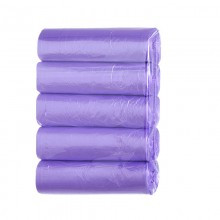 5 tekercs = 1 csomag eldobható szemeteszsák sűrítő háztartási tisztítóhely törött típusú eldobható konyhai fekete műanyag zacskó