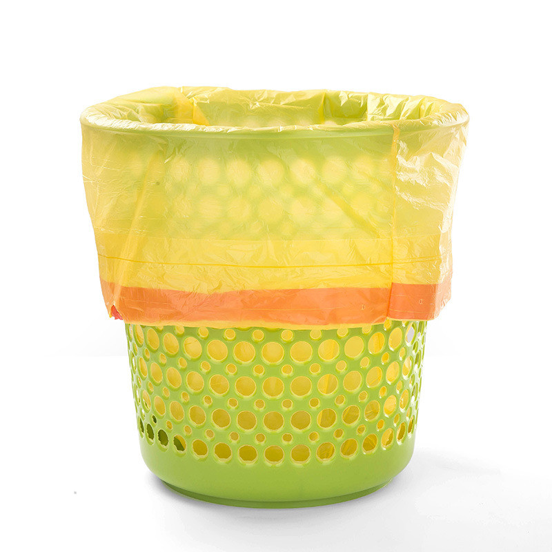 15db/tekercs 45x50cm zsinór típusú eldobható szemeteszsákok műanyag szemeteszsákok konyhai színes táskák