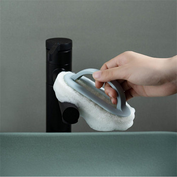 Βούρτσα πολλαπλών χρήσεων για μπανιέρα στην τουαλέτα Κεραμική βούρτσα καθαρισμού Εργαλεία καθαρισμού Καθαρισμός καθαρισμού κουζίνας Αφαίρεση λεκέδων Καθαρή βούρτσα