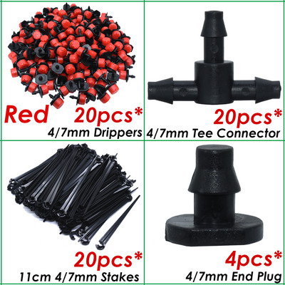 SPRYCLE kerti automata öntözőlocsoló csepegtető T-csatlakozó csepegtető öntözőkészlet Micro Mist spray hűtőrendszer 4/7 mm-es tömlő