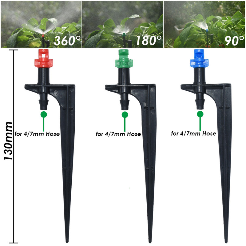 SPRYCLE kerti automata öntözőlocsoló csepegtető T-csatlakozó csepegtető öntözőkészlet Micro Mist spray hűtőrendszer 4/7 mm-es tömlő