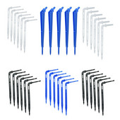 1/8 1/4" hajlított nyíl csepegtető mikro csepegtető öntözősugárzók 3/5 4/7 mm-es tömlőhöz Kerti öntözést megtakarító mikro csepegtető üvegházhoz