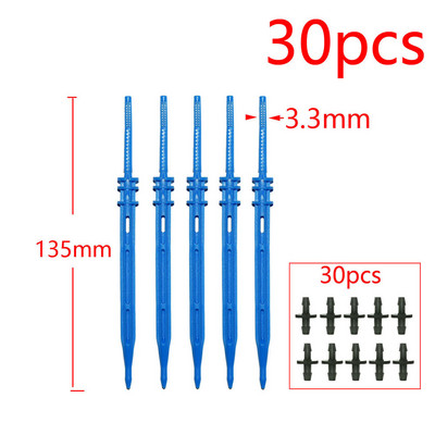 1/8 1/4" hajlított nyíl csepegtető mikro csepegtető öntözősugárzók 3/5 4/7 mm-es tömlőhöz Kerti öntözést megtakarító mikro csepegtető üvegházhoz