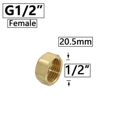 Žalvario 1/2`` 3/4`` 1 colio sriegio jungties trišakis alkūnės skersinio galo mova varinis adapteris sodo vandens vamzdžių jungiamosios detalės