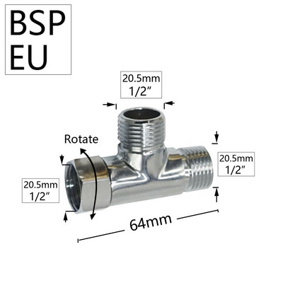Žalvario 1/2`` 3/4`` 1 colio sriegio jungties trišakis alkūnės skersinio galo mova varinis adapteris sodo vandens vamzdžių jungiamosios detalės