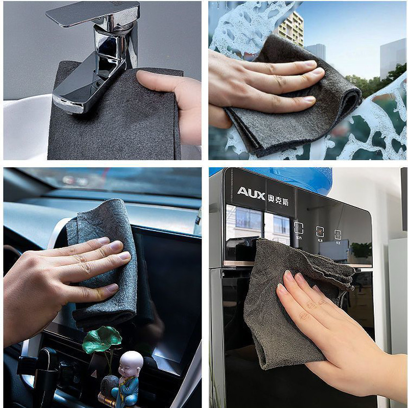 2/5 tk paksendatud maagiline puhastuslapp ilma vesimärgita klaasipuhastuslapp Korduvkasutatav aknaklaasi puhastuslapp köögirätik