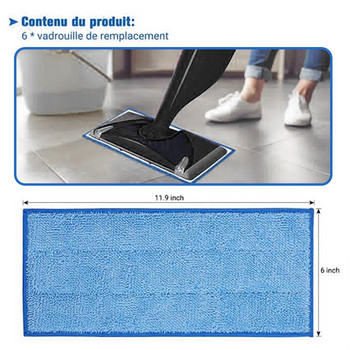 Wet/dry Chiffon De Nettoyage Pano Prato Microfibre Floor Mop Pads Replacement For Swiffer WetJet Flat Mop Кърпа Може да се пере в машина