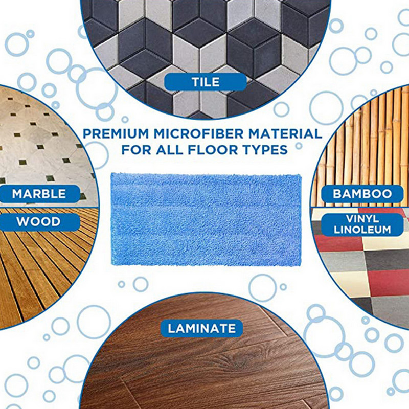 Nedves/száraz Chiffon De Nettoyage Pano Prato mikroszálas padlótörlő párnák csere a Swiffer WetJet lapos felmosó kendőhöz, géppel mosható